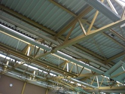 Dachtragwerk Sporthalle 02